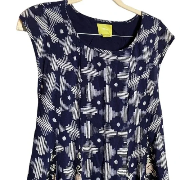 Anthropologie Dress Women’s Sz Small Maeve Indiga Patchwork Boho Corset Tassel - Picture 5 of 12